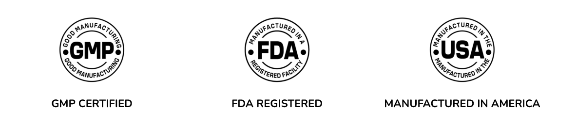 Certifications FDA Registed, GMP Certified, Made in the USA